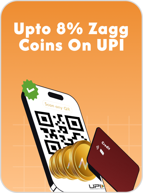Upto 8% Zagg Coins On UPI